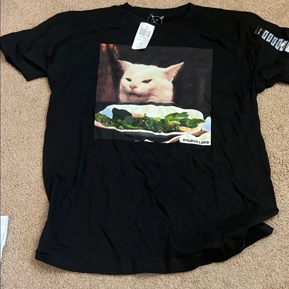 Black Cat Meme T-Shirt